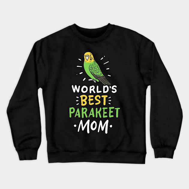 Parakeet Mom Budgie Crewneck Sweatshirt by KAWAIITEE